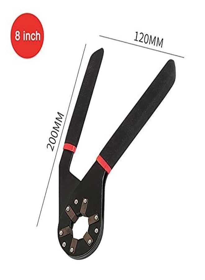 NVF 8 Inch Bionic Adjustable Round Head Wrench by Logger Head Tools 14 Wrenches in 1 Grabs Bolt On All 6 Sides Patented Design Multiplies Gripping Force - Image 4